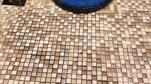 Mosaic Shower Glass Grouted Tile Floor