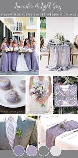 Classic Lavender And Grey Spring And Summer Wedding Color