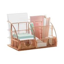 Purple teacher desk organizer for cubicle organization trendy office supplies like teal desk organizers and accessories are a great addition to your desk. Desk Drawer Organizers Rose Gold Desk Organizer With Drawer Pen Holder Office Accessories For Women Sdinterfaithdisastercouncil
