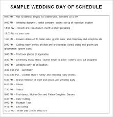 33 wedding schedule templates