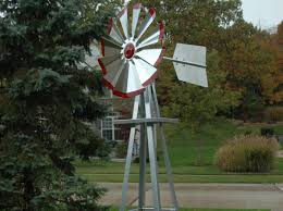 Small Galvanized Backyard Windmill With