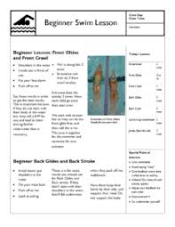 Swim Lesson Templates And Plans Learn How And When To Use Them And