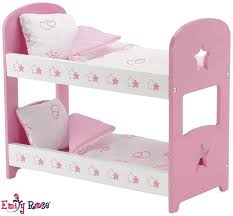 Super easy to build, features an arched top and decorative feet. Barbie Doll Bunk Beds Cheap Toys Kids Toys