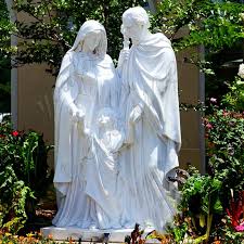 White Marble Statue Garden Decor