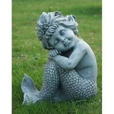 Mermaid Sitting Statue Mermaid