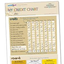 My Credit Reward Chart For 7 Yrs Encourages Children With