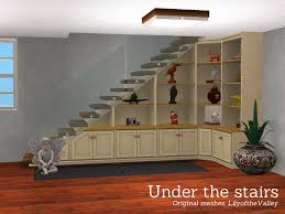 Sims Resource Under The Stairs Shelving