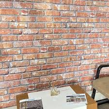 Dundee Deco Red Orange Faux Brick