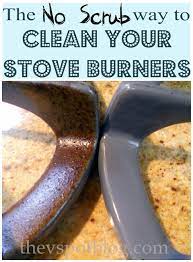 Cleaning Stove Burners Grates Using