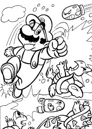 Takes place in the mushroom kingdom. Super Mario Bros 153627 Video Games Printable Coloring Pages