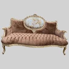 french louis xvi style sofa in coffee