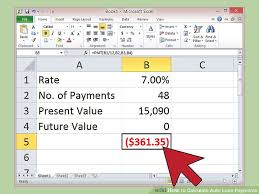 How To Calculate Auto Loan Payments With Pictures Wikihow