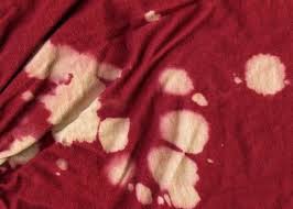 how to remove bleach stains from