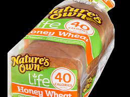40 calorie honey wheat bread nutrition