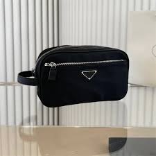 luxury designer double zip makeup bag