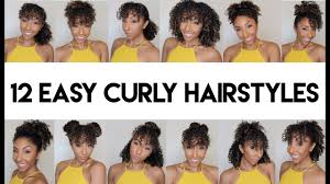 Short sides + long top. 12 Easy Curly Hairstyles With Bangs Biancareneetoday Youtube