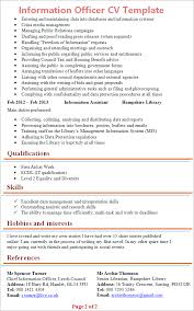 In pursuit of a career which challenges and utilizes my personality, research and skills; Information Officer Cv Template Tips And Download Cv Plaza