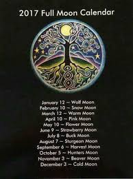 2017 Full Moon Calendar Tumblr