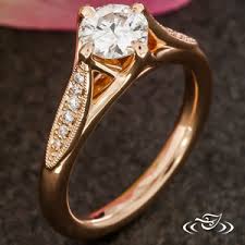trellis style accented enement ring