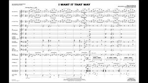 I Want It That Way Arranged By Ishbah Cox