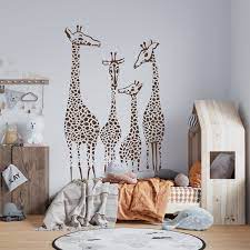 Giraffe Family Wall Decal Set Of 4