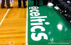 Boston celtics basketball court #bosston_celtics_court. Boston Celtics The First Pro Team To Advertise Twitter On Their Home Court