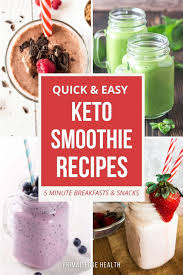 quick and easy keto smoothie recipes
