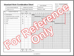Sws Standardized Work Sheet Template