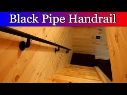 Black Pipe Staircase Handrail You