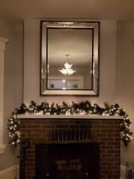 mirror height above fireplace