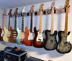 Wall Mounted Multi Guitar Hanger