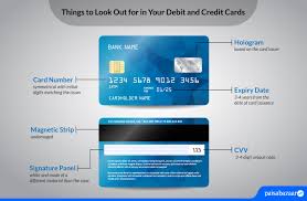 spot fake debit card or credit card