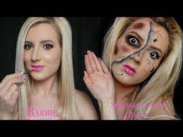 zombie barbie grwm halloween makeup