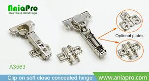clip on soft close concealed hinges