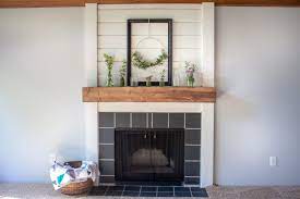 how to paint fireplace tile diy