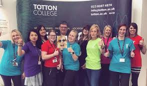 totton college staff take part in
