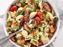 Mediterranean Pasta Salad With Chicken gambar png