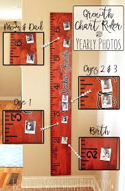 Family Growth Chart Ruler Updated With Yearly Photos