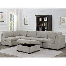 The delivery team was very friendly and skilled! Thomasville Tisdale 6 Piece Modular Fabric Sofa Costco Uk Fabric Sofa Fabric Sectional Modular Sofa Living Room