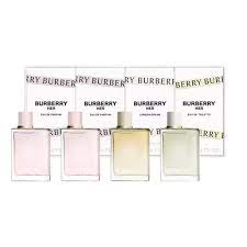 burberry her 4 pcs variety gift set