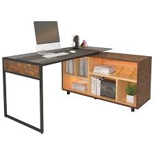 L Shaped Glass Table Top Corner Desk