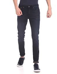 Buy Men Slim Fit Dark Wash Jeans Online At Nnnow Com