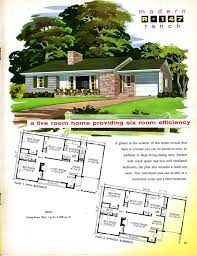 1956 Modern Ranch Ranch House Plans