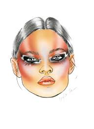 10 makeup face charts from top makeup