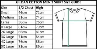 T Shirt Gildan Size Chart Teenked