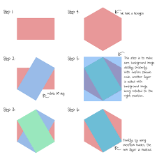 beautiful hexagon shapes with pure css3