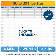 easy shoe size conversion charts us