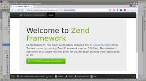 zend framework 3 tutorial 1 skeleton