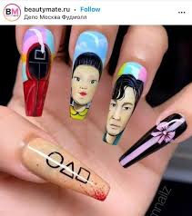 20 squid game nail designs with