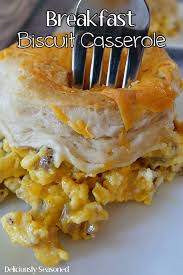 breakfast biscuit cerole recipe with